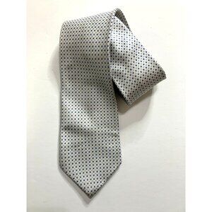 Donald J. Trump Signature Collection Silk Tie Silver & Blue Geometric Square